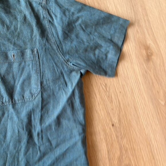 Kuhl Shirt Mens Large Blue Stealth Short Sleeve Button Up Hiking Outdoor - Picture 4 of 10
